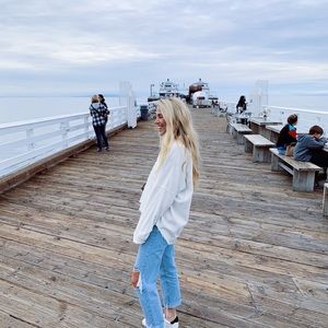 Zara corduroy button up Shacket ecru white